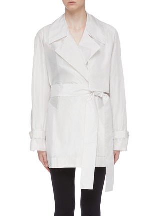 Main View - Click To Enlarge - THE ROW - 'Keera' belted silk taffeta trench jacket