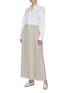 Figure View - Click To Enlarge - THE ROW - 'Tulu' squiggle print pleated silk crepe skirt