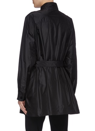 Back View - Click To Enlarge - THE ROW - 'Big Varo' belted oversized silk tunic shirt