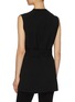 Back View - Click To Enlarge - THE ROW - 'Frieden' tie waist virgin wool sleeveless top