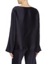 Back View - Click To Enlarge - THE ROW - 'Dylia' silk satin boat neck top