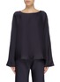 Main View - Click To Enlarge - THE ROW - 'Dylia' silk satin boat neck top