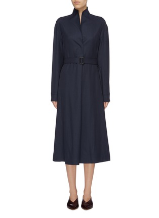 Main View - Click To Enlarge Main View - Click To Enlarge - THE ROW - 'Tula' belted wool tunic dress