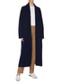 Figure View - Click To Enlarge - THE ROW - 'Hera' belted Merino wool blend long cardigan
