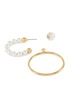 Detail View - Click To Enlarge - JOOMI LIM - Detachable hoop faux pearl earrings