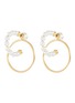 Main View - Click To Enlarge - JOOMI LIM - Detachable hoop faux pearl earrings