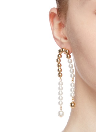 Figure View - Click To Enlarge - JOOMI LIM - Faux pearl sphere drop earrings