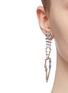 Figure View - Click To Enlarge - JOOMI LIM - Glass crystal lightning bolt drop mismatched earrings