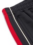  - GUCCI - 'Gucci Band' logo embroidered web striped outseam basketball shorts