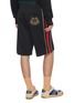 Back View - Click To Enlarge - GUCCI - 'Gucci Band' logo embroidered web striped outseam basketball shorts