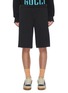 Main View - Click To Enlarge - GUCCI - 'Gucci Band' logo embroidered web striped outseam basketball shorts