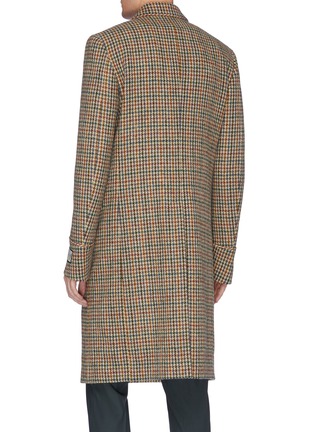 Back View - Click To Enlarge - GUCCI - Embellished deer patch wool houndstooth coat