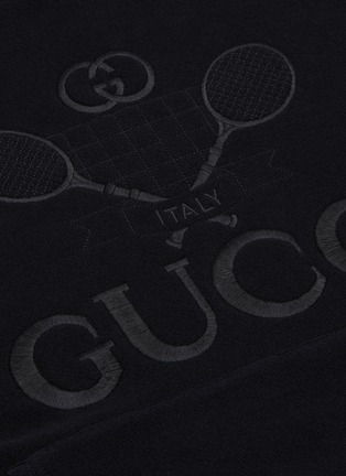  - GUCCI - 'Gucci Tennis' embroidered hoodie