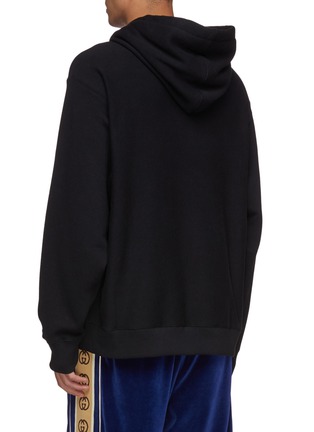 Back View - Click To Enlarge - GUCCI - 'Gucci Tennis' embroidered hoodie