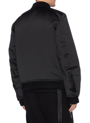 Back View - Click To Enlarge - BEN TAVERNITI UNRAVEL PROJECT  - Padded sateen bomber jacket