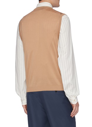 Back View - Click To Enlarge - GUCCI - Interlocking G stripe intarsia knit vest
