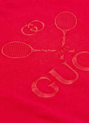  - GUCCI - 'Gucci Tennis' embroidered T-shirt