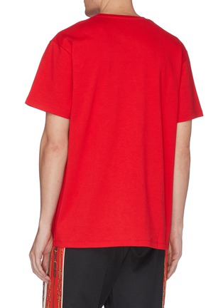 Back View - Click To Enlarge - GUCCI - 'Gucci Tennis' embroidered T-shirt