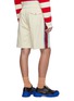 Back View - Click To Enlarge - GUCCI - Web stripe cotton drill military shorts