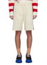 Main View - Click To Enlarge - GUCCI - Web stripe cotton drill military shorts