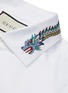 - GUCCI - Dragon embroidered collar Oxford shirt