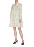 Figure View - Click To Enlarge - GUCCI - Tiered floral print dress
