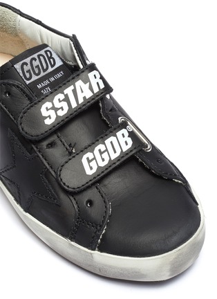 Detail View - Click To Enlarge - GOLDEN GOOSE - 'Old School' leather toddler sneakers