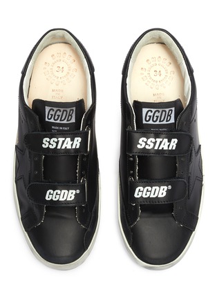 Figure View - Click To Enlarge - GOLDEN GOOSE - 'Old School' leather kids sneakers