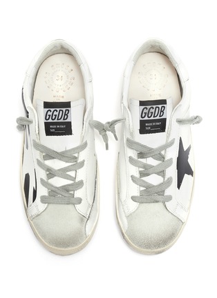 Figure View - Click To Enlarge - GOLDEN GOOSE - 'Superstar' leather kids sneakers