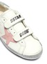 Detail View - Click To Enlarge - GOLDEN GOOSE - 'Old School' glitter outsole leather kids sneakers