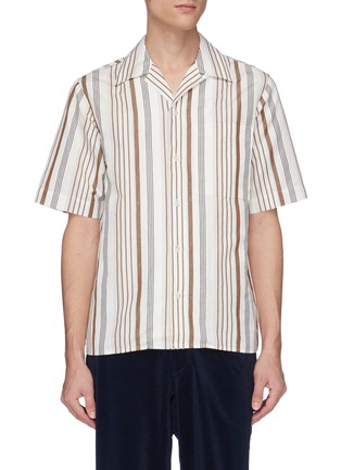 Main View - Click To Enlarge - EQUIL - Stripe short sleeve shirt