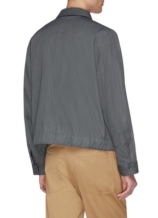 Back View - Click To Enlarge - EQUIL - Side flap pocket shirt jacket