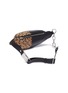 Detail View - Click To Enlarge - ALEXANDER WANG - Leopard print suede panel leather bum bag