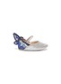Main View - Click To Enlarge - SOPHIA WEBSTER - 'Chiara Baby' butterfly appliqué glitter infant Mary Jane flats