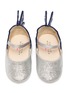 Figure View - Click To Enlarge - SOPHIA WEBSTER - 'Chiara Baby' butterfly appliqué glitter infant Mary Jane flats