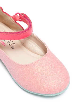 Detail View - Click To Enlarge - SOPHIA WEBSTER - 'Chiara Infant' butterfly appliqué glitter toddler Mary Jane flats