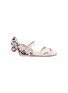Main View - Click To Enlarge - SOPHIA WEBSTER - 'Chiara Junior' embroidered butterfly appliqué kids sandals
