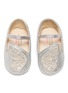 Figure View - Click To Enlarge - SOPHIA WEBSTER - 'Butterfly Baby' appliqué glitter leather infant Mary Jane flats