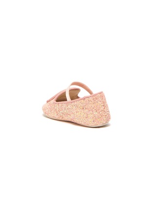 Detail View - Click To Enlarge - SOPHIA WEBSTER - 'Butterfly Baby' appliqué glitter infant Mary Jane flats
