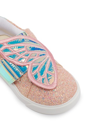 Detail View - Click To Enlarge - SOPHIA WEBSTER - 'Butterfly Infant' glitter toddler sneakers