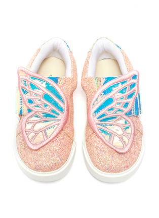 Figure View - Click To Enlarge - SOPHIA WEBSTER - 'Butterfly Infant' glitter toddler sneakers