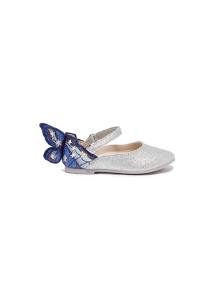 Main View - Click To Enlarge - SOPHIA WEBSTER - 'Chiara Infant' butterfly appliqué glitter toddler Mary Jane flats