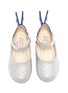 Figure View - Click To Enlarge - SOPHIA WEBSTER - 'Chiara Infant' butterfly appliqué glitter toddler Mary Jane flats