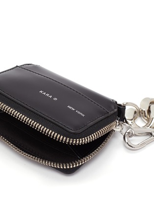 Detail View - Click To Enlarge - KARA - 'Bike' leather chain wallet