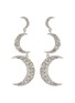 Main View - Click To Enlarge - ISABEL MARANT - 'Moon' glass crystal link drop earrings