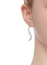 Figure View - Click To Enlarge - ISABEL MARANT - 'Moon' glass crystal link drop earrings