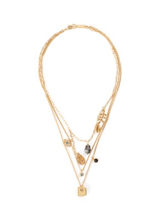 Main View - Click To Enlarge - ISABEL MARANT - 'Vedette' charm tiered necklace
