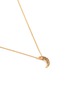 Detail View - Click To Enlarge - ISABEL MARANT - 'Médaille Moon' glass crystal pendant necklace