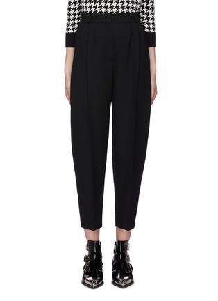 Main View - Click To Enlarge - ALEXANDER MCQUEEN - Pleated tapered suiting pants