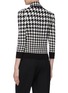 Back View - Click To Enlarge - ALEXANDER MCQUEEN - Detachable scarf panel houndstooth knit top